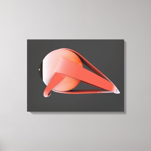 人間の眼の解剖学的概念像7 キャンバスプリント (正面)