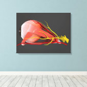 人間の眼の解剖学的概念図4 キャンバスプリント (インサイチュ (ウッドフロア))