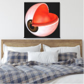 人間の眼の解剖学的概念図8 キャンバスプリント (インサイチュ (寝室))