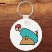 人間の砲弾 キーホルダー (正面)