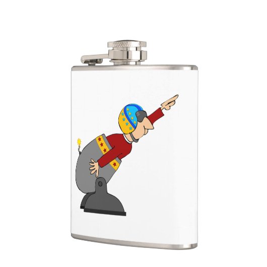 人間の砲弾 フラスク (左)