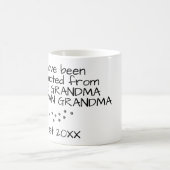 人間の祖母への犬の祖母 コーヒーマグカップ (中央)