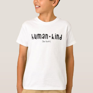 人間の種類が同じシンプル Tシャツ