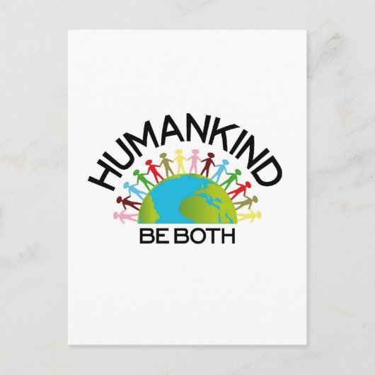 人間の種類 ポストカード (正面)