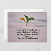 人間の精神は不屈のもの ポストカード (正面/裏面)