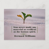 人間の精神は不屈のもの ポストカード (正面)