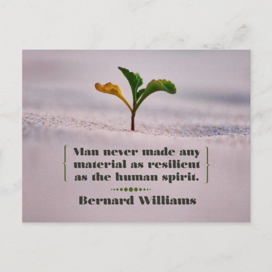 人間の精神は不屈のもの ポストカード (正面)