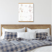 人間の経絡と圧力のptグラフのラップされたキャンバス キャンバスプリント (インサイチュ (寝室))