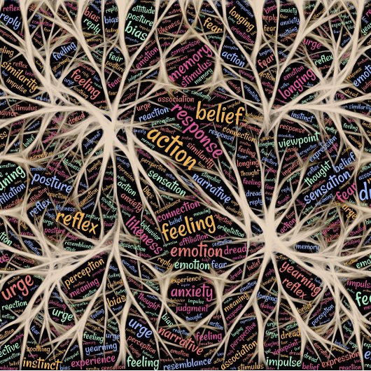 人間の経験感動的ワードアート クッション