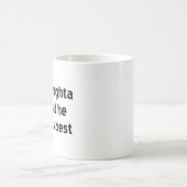 人間の義務 コーヒーマグカップ (中央)