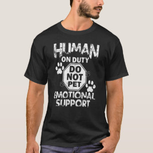 人間の義足の犬はペットの援助を行わない Tシャツ