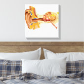 人間の耳の断面 キャンバスプリント (インサイチュ (寝室))