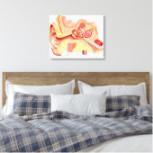 人間の耳の構造 キャンバスプリント (インサイチュ (寝室))