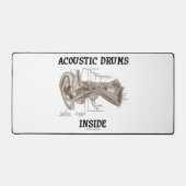 人間の耳の解剖学内の音響ドラム デスクマット (正面)