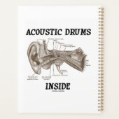 人間の耳の解剖学内の音響ドラム プランナー手帳 (裏面)