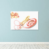 人間の耳の解剖学、膜様迷路 キャンバスプリント (インサイチュ (ウッドフロア))