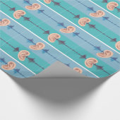 人間の耳を通したSoundwave ラッピングペーパー (角)