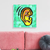 人間の耳 キャンバスプリント (インサイチュ (リビング))