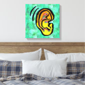 人間の耳 キャンバスプリント (インサイチュ (寝室))