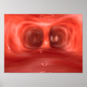 人間の肺の中の顕微鏡的見解 ポスター (正面)