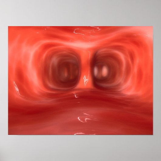 人間の肺の中の顕微鏡的見解 ポスター (正面)