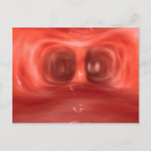 人間の肺の中の顕微鏡的見解 ポストカード (正面)