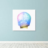 人間の背面スカル キャンバスプリント (インサイチュ (ウッドフロア))