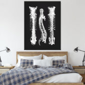 人間の背骨の解剖学の大きなキャンバスの芸術 キャンバスプリント (インサイチュ (寝室))
