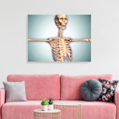 人間の胸郭と脊髄の概念像 キャンバスプリント (インサイチュ (リビング))