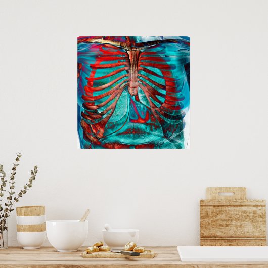 人間の胸 ポスター (キッチン)