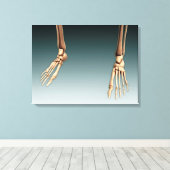 人間の脚と足の骨の概念図 キャンバスプリント (インサイチュ (ウッドフロア))