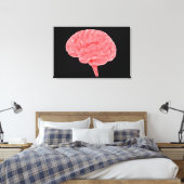 人間の脳の概念像4 キャンバスプリント (インサイチュ (寝室))