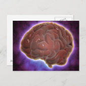 人間の脳の概念像6 ポストカード (正面/裏面)