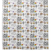 人間の脳の構造人気がある シャワーカーテン (正面)