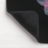 人間の脳の背面図 マウスパッド (コーナー)