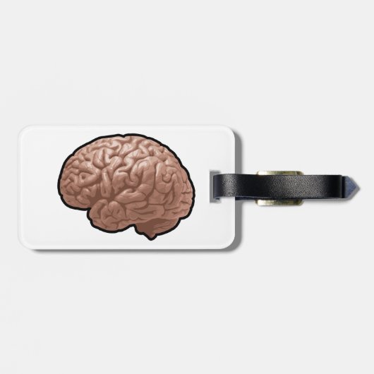 人間の脳の荷物タグ ラゲッジタグ (裏面横)