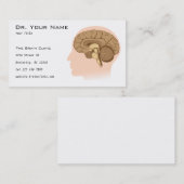 人間の脳の解剖学の名刺 名刺 (正面/裏面)