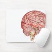人間の脳のRealiticのレンダリング マウスパッド (マウス)