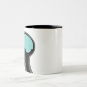 人間の脳コップ ツートーンマグカップ (中央)