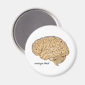 人間の脳:これを分析! マグネット (正面/裏面)