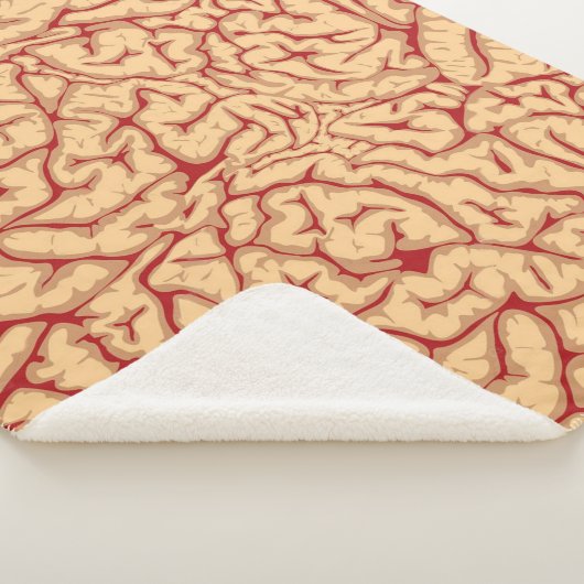 人間の脳|の気色悪い頭脳沢山におもしろいなハロウィン シェルパブランケット (3/4)