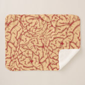 人間の脳|の気色悪い頭脳沢山におもしろいなハロウィン シェルパブランケット (正面(横))