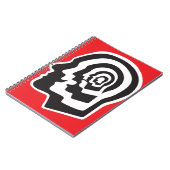 人間の脳、感情、心理学 – 抽象芸術病 ノートブック (左側)