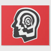 人間の脳、感情、心理学 – 抽象芸術病 ラッピングペーパー (フラット)