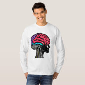 人間の脳 Tシャツ (正面フル)