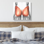 人間の臀筋のクローズアップ キャンバスプリント (インサイチュ (寝室))