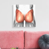 人間の臀筋のクローズアップ キャンバスプリント (インサイチュ (リビング))