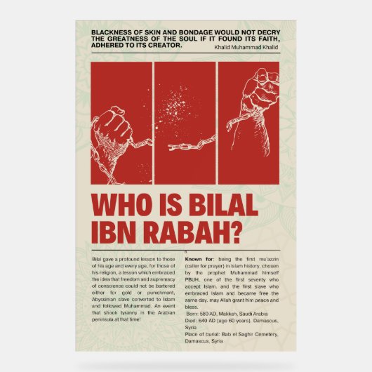 人間の自由のポスターに関する生活の教訓 アクリルサイン (正面)