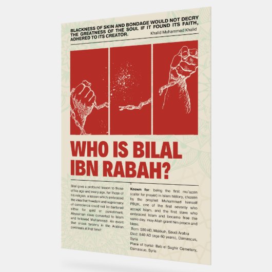 人間の自由のポスターに関する生活の教訓 アクリルサイン (傾斜)