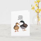 人間の行動に対する二つの意見 カード (黄色い花)